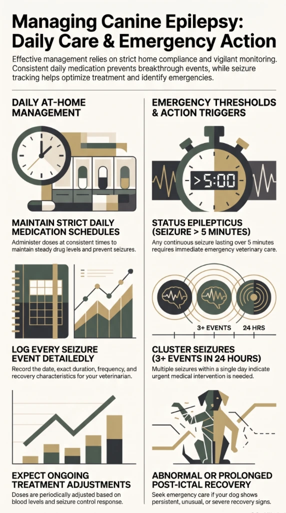 Seizure management infographic